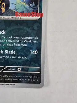 Umbreon 130/197 Reverse Holo GameStop Stamped Promo 2023 Pokemon Card NM - Image 3