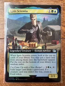 Magic MTG Final Fantasy - Ignis Scientia EXTENDED ART FOIL 0492 - Image 1