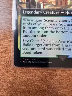 Magic MTG Final Fantasy - Ignis Scientia EXTENDED ART FOIL 0492 - Image 2