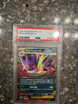 Mega Gengar ex PSA 10 English Pokemon Card 056/094 Phantasmal Flames 2025 UR - Image 5