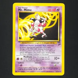 Mr. Mime 27/130 - Base Set 2 - Pokemon Card - Image 1