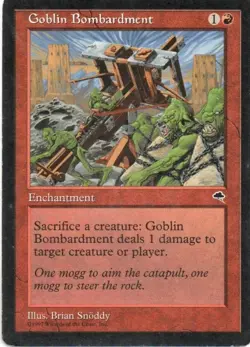 MTG MP English Tempest Goblin Bombardment - Image 1