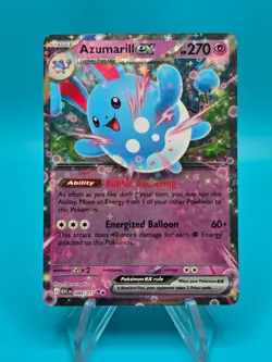 Pokemon TCG Azumarill ex 084/217 Ascended Heroes- Pack Fresh- NM - Image 1