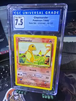 Pokemon - Charmander Base Set #46/102 – – CGC 7.5 Near Mint - 1999 - Image 5