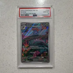 Pokemon Gloom Illustration Rare Holo 198/197 Obsidian Flames PSA 10 2023 - Image 1