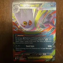 Mega Gengar ex 056/094 Me02: Phantasmal Flames Holo Pokemon TCG NM/M - Image 1