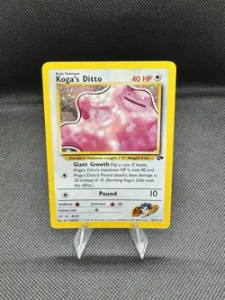 Koga’s Ditto 10/132 Pokemon Gym Challenge Holo Rare Unlimited NM - Image 1