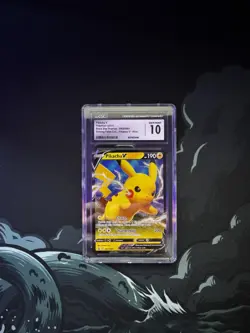 2021 POKEMON SWSH BLACK STAR PROMO PIKACHU V BOX #061 PIKACHU V CGC 10 - Image 1