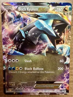 BLACK KYUREM EX 95/135 HOLO PLASMA STORM POKEMON NM Condition - Image 1