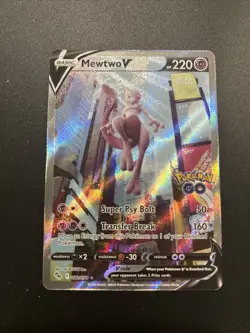 Mewtwo V (Alternate Full Art) 072/078 Pokemon GO Holo NM - Image 1