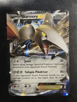 Skarmory EX 80/146 Ultra Rare - Pokemon XY Base Set - MP - Image 1