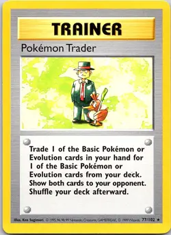 Pokemon Trader 077/102 - Base Set (Shadowless) - NM - Image 1