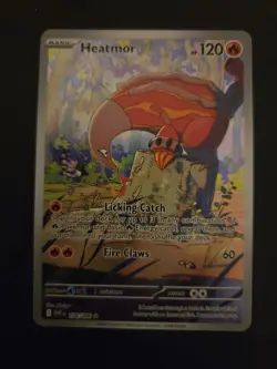 Heatmor 104/086 Illustration Rare White Flare English Pokemon TCG NM - Image 1