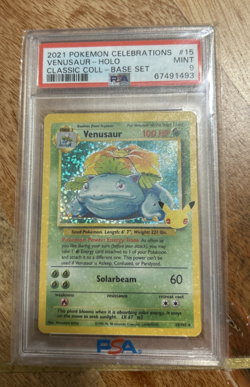 Venusaur #15 - 2021 Pokemon Celebrations Classic Collection - PSA 9 - Image 1