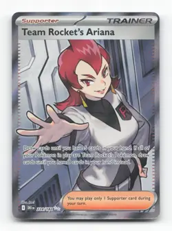 Pokemon TCG - Team Rocket's Ariana 224/182 Near Mint Ultra Rare Destined Rivals - Image 1