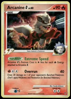 Pokemon Arcanine G - 15/147 Holo Rare Deck Exclusives 015/147 HP Holo - Image 1