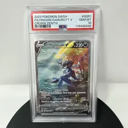 2023 Pokemon Crown Zenith Hisuian Samurott v Galarian Gallery #GG51/GG70 PSA 10 - Image 1