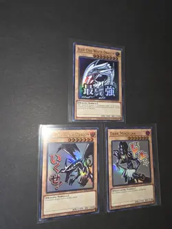 Yugioh Blue-Eyes, Red-Eyes And Dark Magician Stamp Art From Rarity Collection 5 - Image 2