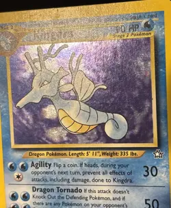 Pokemon Kingdra Neo Genesis TCG Holo Card 8/111 Unlimited Rare LP Condition - Image 2