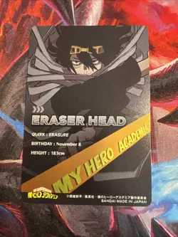 My Hero Academia Metallic Card Collection 13 Eraser Head - Image 2