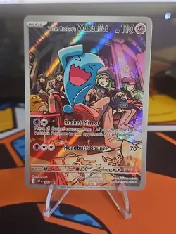 Pokemon TCG Team Rockets Wobbuffet Black Star Promo Card 203 NM - Image 1