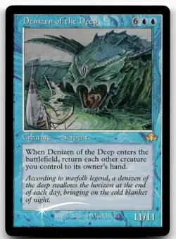 Denizen of the Deep (Retro Frame) #282 (Foil) NM Dominaria Remastered Magic MTG - Image 1