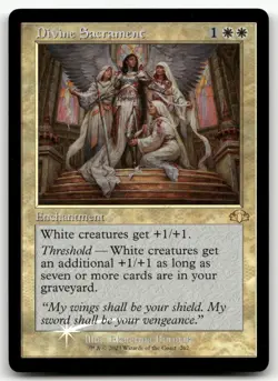 Divine Sacrament (Retro Frame) #262 (Foil) NM Dominaria Remastered DMR Magic MTG - Image 1