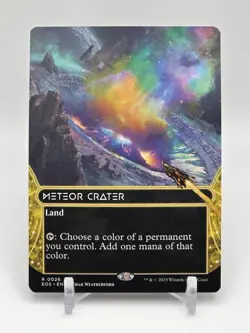 Meteor Crater #0026 Borderless - MTG Magic The Gathering Edge Of Eternities EOS - Image 1