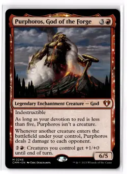 Purphoros, God of the Forge 246 Commander Masters Normal NM - Image 1