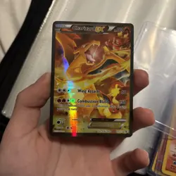 Pokemon TCG Charizard EX (XY121 Promo) Full Art, Black Star - NM - CLEAN - Image 1