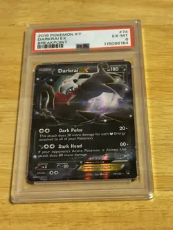 PSA 6 2016 Pokemon XY Breakpoint Darkrai EX #74 - Image 1