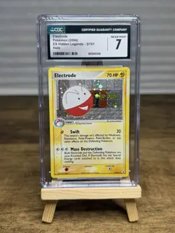 CGC 7 Electrode Holo 5/101 EX Hidden Legends 2004 Pokemon Card - Image 1