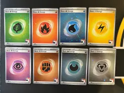 Pokemon TCG - S&V 151 - Prize Pack Full Set of 8 Holo Energy - Image 1