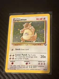 Pokemon TCG Kangaskhan Holo Rare Jungle 5/64 Lightly Played - Image 1