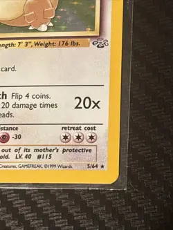 Pokemon TCG Kangaskhan Holo Rare Jungle 5/64 Lightly Played - Image 2