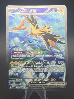 Pokemon TCG Zapdos EX 151 202/165 Scarlet & Violet English - Image 2