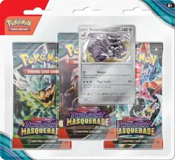Pokemon TCG Twilight Masquerade 3-Pack Blister New Sealed - Image 1