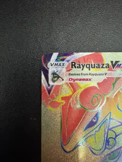 Pokemon Evolving Skies Rayquaza VMax Full Art 217/203 Rainbow Secret Rare Mint - Image 2