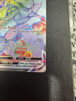 Pokemon Evolving Skies Rayquaza VMax Full Art 217/203 Rainbow Secret Rare Mint - Image 5
