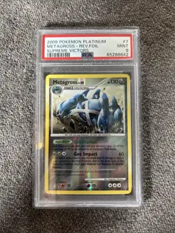 Pokemon Metagross Reverse Holo Platinum Supreme Victors 2009 #7 PSA 9 - Image 1