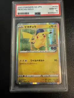 2022 Pokemon GO JPN Pikachu Holo #028/071 - Image 1