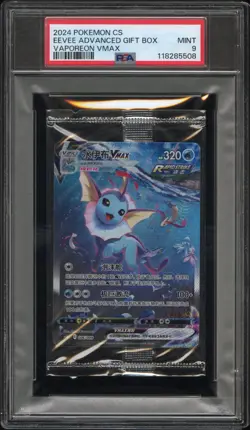Pokemon PTCG Sword&Shield Vaporeon VMAX HR CSHC 006/009 Chinese Sealed PSA 9 - Image 1