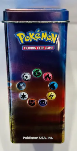 Empty Pokemon TCG Rayquaza EX Collectors Tin Plusel Minun Good Condition - Image 4