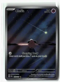 Cleffa ⭐ 202/197 Holo Illustration Rare Obsidian Flames 2023 Pokemon NM - Image 1