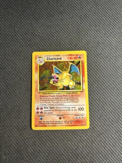 Pokemon TCG Charizard 4/102 Base Set Holo Rare LP - Image 3