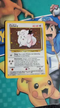 Pokemon TCG Clefairy Holo Rare 5/102 Base Set 40 HP Basic English - Image 1
