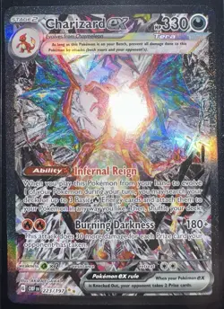 Charizard ex 223/197 Special Illustration Rare Obsidian Flames Pokemon Near Mint - Image 1