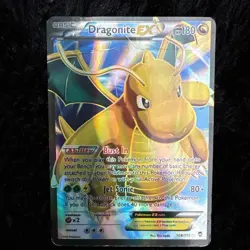 2014 Pokemon XY Furious Fists Dragonite EX Full Art #108/111 MP - Image 1
