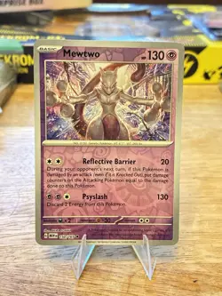 Pokemon TCG 151 Reverse Holographic Mewtwo 150/165 Near Mint - Image 1