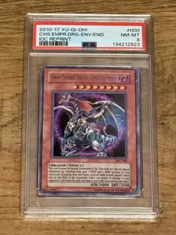 Yu-Gi-Oh! TCG 2010-17 CHS EMPR DRG-ENV/END IOC REPRINT PSA 8 MINT Ultra Rare - Image 1